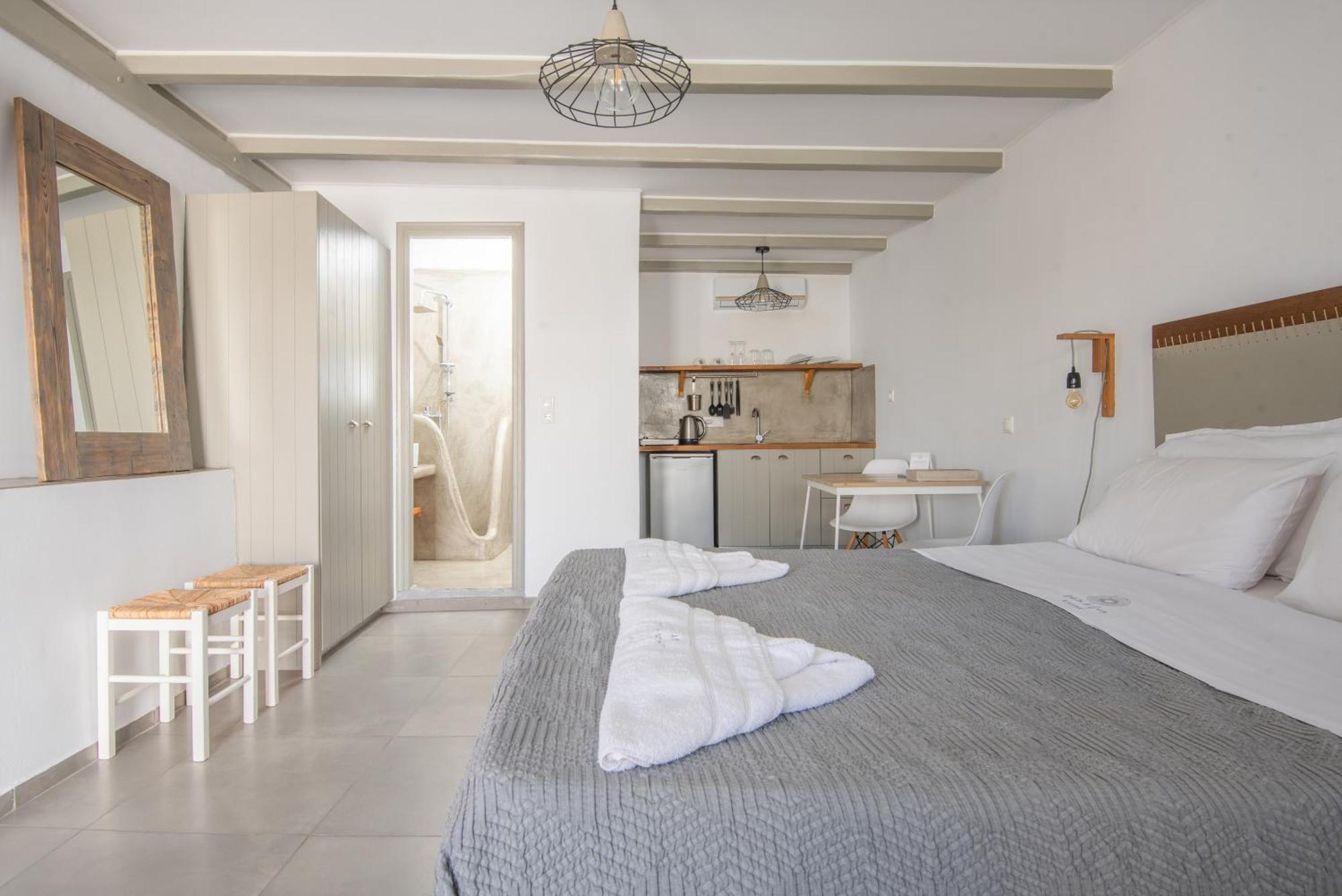 White And Grey Apartamento Mykonos Town Exterior foto