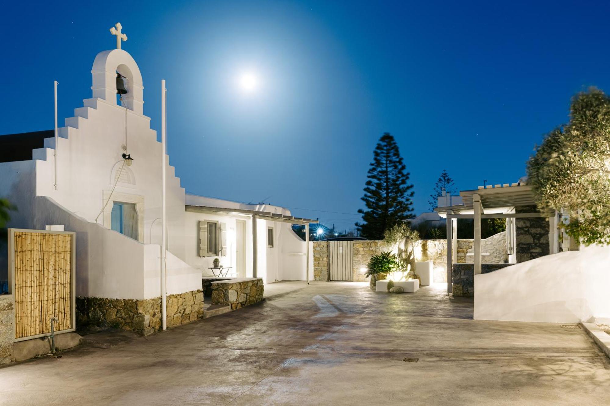 White And Grey Mykonos Town Exterior foto